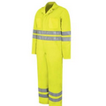 Red Cap Hi Visibility Orange Zip Front Coverall Class 3 Level 2